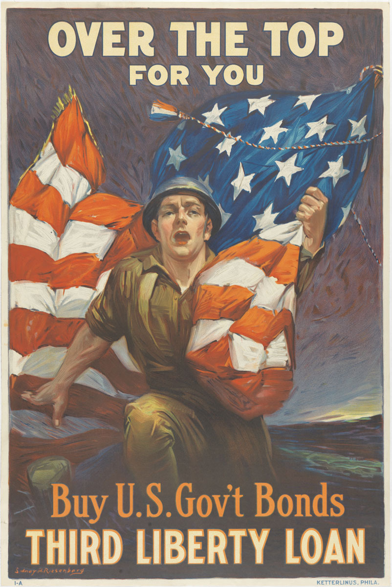 Over the Top for You! Poster art from WWII