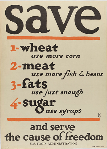 Save and server the cause of freedom. Poster from WWII